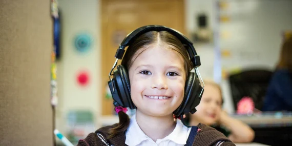 Educational listening centers for preschool literacy skills